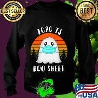 2020 Is Boo Sheet Halloween TShirt Ghost Wear Mask 2020 Gift T-Shirt Sweater