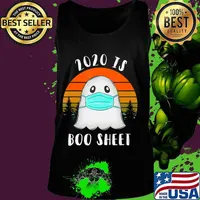 2020 Is Boo Sheet Halloween TShirt Ghost Wear Mask 2020 Gift T-Shirt Tank top