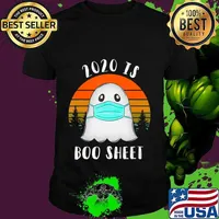 2020 Is Boo Sheet Halloween TShirt Ghost Wear Mask 2020 Gift T-Shirt