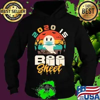 2020 is Boo Sheet Shirt Women Men Halloween Ghost in Mask T-Shirt Hoodie