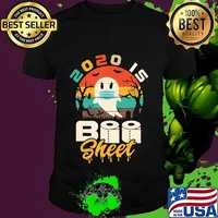2020 is Boo Sheet Shirt Women Men Halloween Ghost in Mask T-Shirt