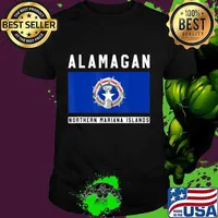 Alamagan Souvenir Northern Mariana Islands Flag T-Shirt