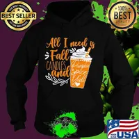 All i need is fall candies and pumkpkin spice yall heart quote s Hoodie