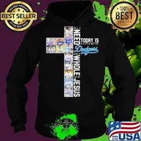 All i need today is a little bit of los angeles dodgers baseball team and a whole lot of jesus s Hoodie