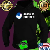 Anabolic Chicken Steroid Gym Fitness Bodybuilding Fitness T-Shirt Hoodie