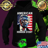 Anti Trump Horror American Story Zombie Trump Halloween Premium T-Shirt Hoodie