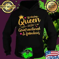 Birthday Queen 2020 Quarantined Cute Birthday Gift 2020 T-Shirt Hoodie