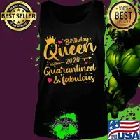 Birthday Queen 2020 Quarantined Cute Birthday Gift 2020 T-Shirt Tank top