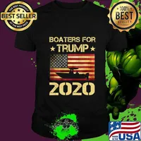 Boaters For Trump 2020 Funny Election Gift Boating Boater T-Shirt