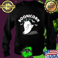 Boonicorn Funny Halloween Ghost Boo Unicorn Lover Gift T-Shirt Sweater
