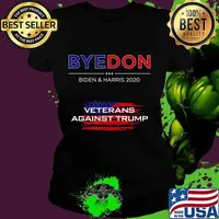ByeDon Funny Biden & Harris Vets Against Trump Bye Don 2020 T-Shirt Ladies tee