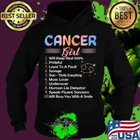 Cancer Girl Birthday Gift Women Girls T-Shirt Hoodie