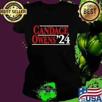 Candace Owens 2024 Vintage Distressed Campaign Election T-Shirt Ladies tee