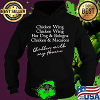 Chicken Wing Chicken Wing Hot Dog & Bologna Funny Song Lyric T-Shirt Hoodie