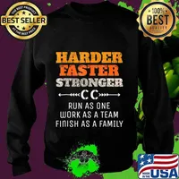 Cross Country Running T-Shirt Run As One Cross Country Team Sweater