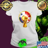 CUP SOCCER CHAMPION GOLD PANAMA FOOTBALL T-Shirt Ladies tee