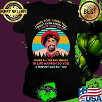 Dave Chappelle I hate you I hate you I don't even know you and i hate your guts i hope all the bad things in life happen to you and nobody eles but you vintage retro s Ladies tee
