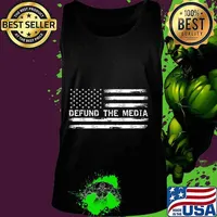 Defund The Media Against Fake News T-Shirt Tank top