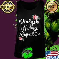 Dialysis Nurse Squad Cute Funny Nephrology Nurses Gift T-Shirt Tank top