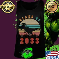 Dinosaur Class Of 2033 First Day Kindergarten Boys Kids Gift T-Shirt Tank top
