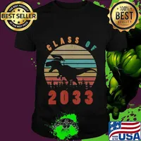 Dinosaur Class Of 2033 First Day Kindergarten Boys Kids Gift T-Shirt