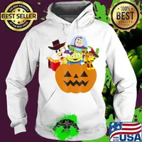 Disney Pixar Toy Story Halloween Pumpkin Graphic T-Shirt Hoodie