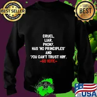Donald is Cruel has no principles fun Definition Anti Trump Premium T-Shirt Sweater