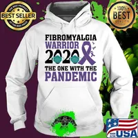 Fibromyalgia warrior 2020 the one with the pandemic mask covid 19 s Hoodie