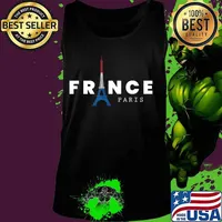 France Paris Eiffel Tower City of Love French Gift Present T-Shirt Tank top