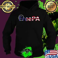 Free PA American flag T-Shirt Hoodie