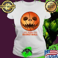 Funny Basketball Gifts I Just Wanna Play Basketball T-Shirt Ladies tee