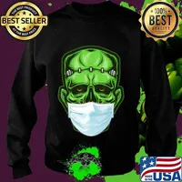 Funny Monster Zombie Mask Simple Halloween Costume 2020 T-Shirt Sweater