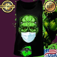 Funny Monster Zombie Mask Simple Halloween Costume 2020 T-Shirt Tank top