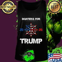 Funny Quote Tee Boaters For Trump 2020 Election Slogan T-Shirt Tank top
