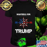 Funny Quote Tee Boaters For Trump 2020 Election Slogan T-Shirt