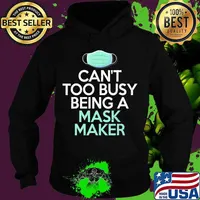 Funny Retro Vintage Mask On Too Busy Being a Mask Maker T-Shirt Hoodie