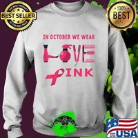 Hairstylist Breast Cancer Awareness Halloween Hairdresser T-Shirt Sweater