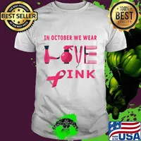Hairstylist Breast Cancer Awareness Halloween Hairdresser T-Shirt