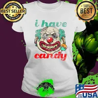 Halloween Clown Scary Creepy Perfect Funny Costume Simple T-Shirt Ladies tee