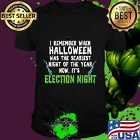 Halloween was scariest night of the year now, Election night Premium T-Shirt