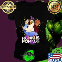 Honkus Ponkus Funny Halloween Witch Cute Duck Costume T-Shirt Ladies tee
