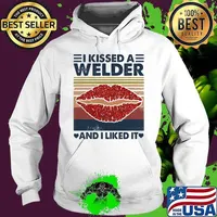 I kissed a welder and i liked it vintage retro s Hoodie