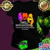 I Smell Hand Sanitizer Lots And Lots Of - Teacher Halloween T-Shirt Ladies tee