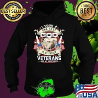 I took a dna test god is my father veterans are my brothers usa flag s Hoodie