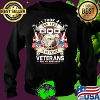 I took a dna test god is my father veterans are my brothers usa flag s Sweater