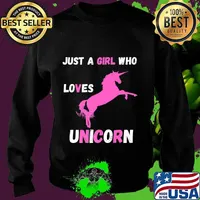 Just a girl who loves unicorns Premium T-Shirt Sweater