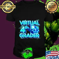 Kids Homeschool 4th grade shirt Virtual 4th Grader Back to School T-Shirt