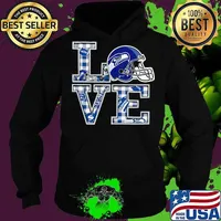 Love philadelphia eagles football america s Hoodie