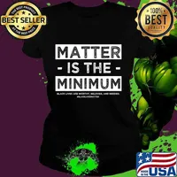 Matter is the Minimum BLM - Black Owned - Black Lives Matter T-Shirt Ladies tee