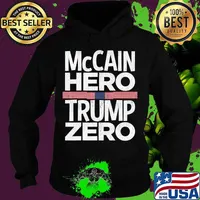 McCain Hero - Trump Zero Veterans Are Not Suckers Or Losers T-Shirt Hoodie